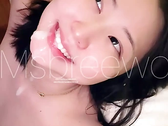 Unexperienced Chinese gal with ideal body gets frigged and pulverized rock-hard in missionary stance