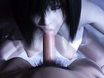 Babe's ample bra-stuffers juggle while getting her warrior's backside drilled with a monster - Anime pornography trio-dimensionally 31