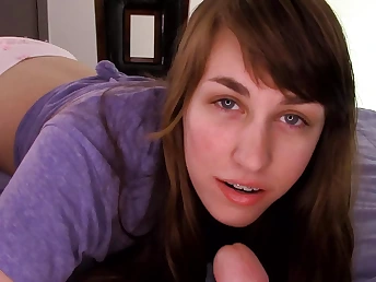 Puny Yankee baby sitter Craves gets her cock-squeezing slit filled with jizm