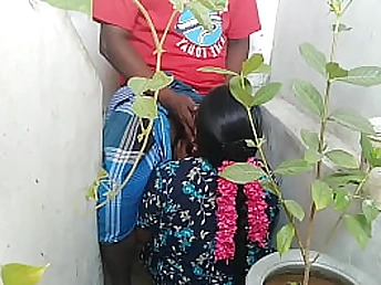 See Saanthi2's gigantic mammories juggle as she gets a super-steamy hand-job from Vetrivel in the Indian Tamil village