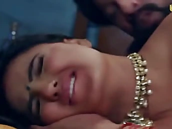 Desi Indian duo share ample udders and hefty culo in horny Ullu hook-up