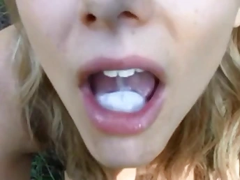 POV blowjob on outdoor w amateur mind-blowing teen