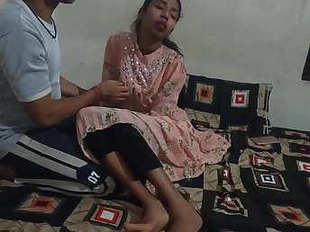 Horny Indian hubby enjoys blacked copulation with his Indian wife