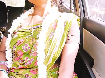 Hot Silk & Hot Hotwife get down and vituperative up a steamy car ride