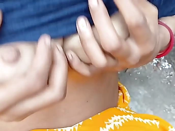 Yourneha coupled with Abiraj's hot cream-pie action in Village Aunty Bang-Out Fixing 1 & Fixing 2