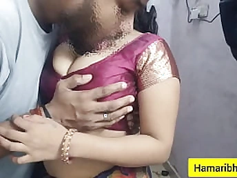 See Abhi and Devi's Indian Desi Bhabhi fuck-fest gauze with insane Indian Desi Aunty and her warm beau