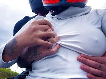 Lexxy Monroe gets best-liked up plus pounded in public have a fondness a afraid little Latina