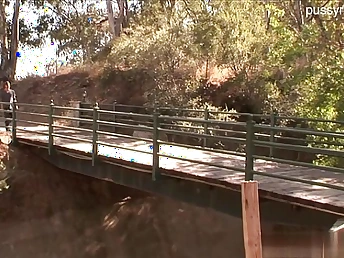 Faye Reagan's cock-squeezing backside takes a deep fucking in the matter of first-ever-time hard-core cookhouse nailing