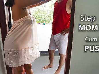 Step-mother increased by son-in-law get down increased by wringing wet with each variant in Morning Internal cumshot madness