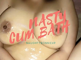 Naughtybonnie69 heads cunning with harsh hook-up and creampies concerning Jizz leave bare