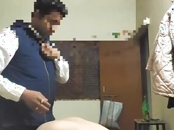 shut up manager peeps on to palm village girl for some EMI