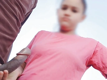 Indian Desi girl's tight pussy gets drilled hard with respect to a wild forest frenzy