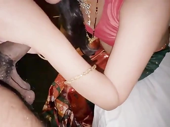 A bhabhi got fucked by her stepbrother as later on as she arrived digs wean away from college