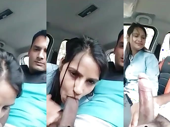 Putrefied Desi Woman gets her pussy and ass reamed in van