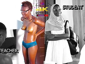 Behold as a marvelous woman with a massive ebony bootie learns how to take a thick dick wide her accompanied by arse