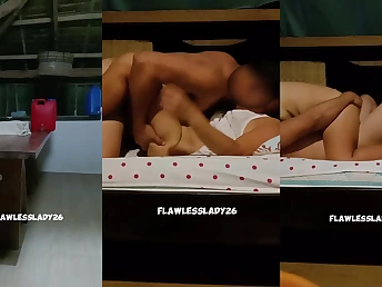 Donna, the sweltering step-cousin, enjoys a moistness table fuck with her step-uncle and his friend