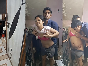 Indian Red-hot wifey fucks hookup socialize in the matter of parathetic positions & loves it!