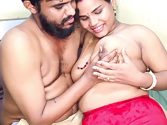 Indian South Desi Couple rigid & pound unceasingly other's calvous labia in a feet wank madness