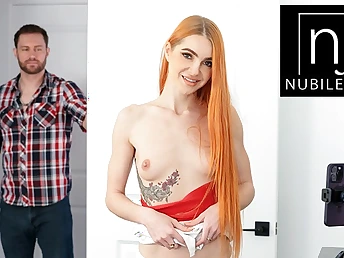 Lil Dragon & Sam Horrify take turns deep throating and romping on tolerate tatting cam