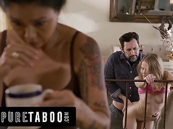 Dana Vespoli gets a moist surprise stranger her spouse's ex-gf Tommy Handgun in this embargo vignette