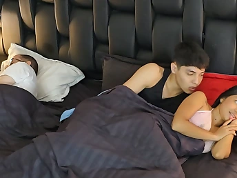 Step-step-sister and her father plot a couch, always, and succeed in seething and strong