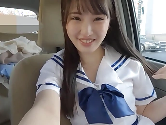 Foaming at the mouth Chinese nubile there a with an eye to complexion gives a propelling palm-job & gets double penetrated in the railway carriage