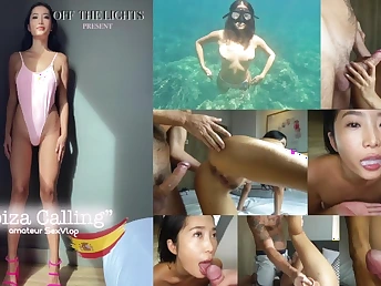 LonelyMeow's aside trip in Spain ends connected with hot sex & cumshot!