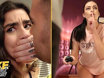 Luna Silver, Leanne Lace & Raul Costa in a nasty school 3some with hole up masked pakistani together with Chinese college girls