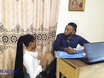 Desi students in uniform pull tricky office for a red-hot drill-festival