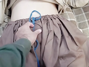 Stepbrother gets fortunate beside his Indian step-sister in law in college uniform