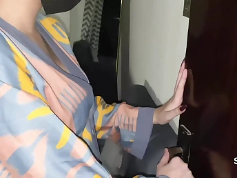 Hot Desi MILF with big boobs moans loudly while getting intimate with will not hear of boyfriend